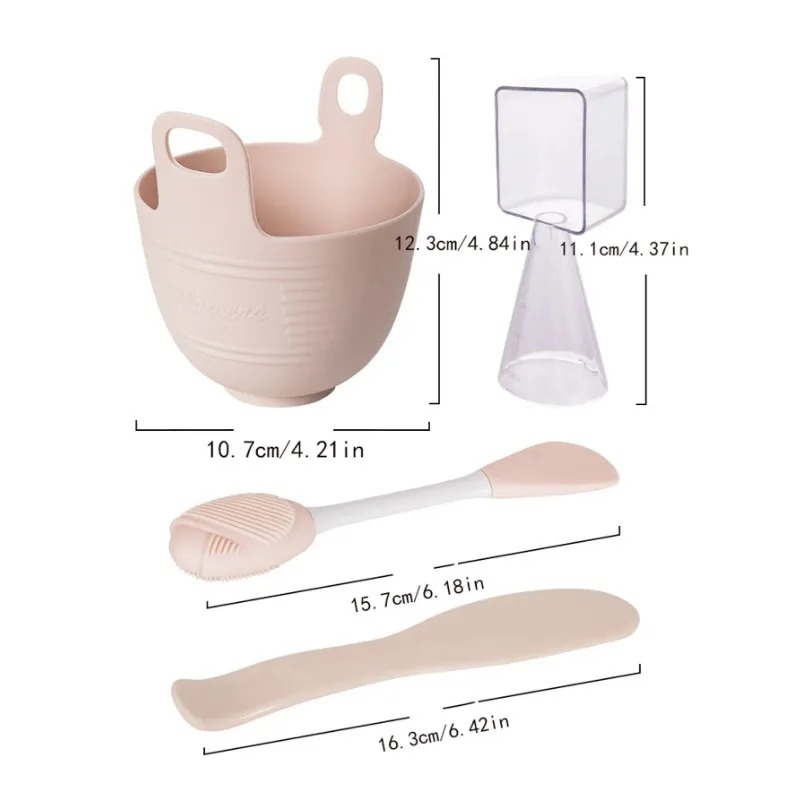 Face Mask Silicone - Set di Ciotole in Silicone per